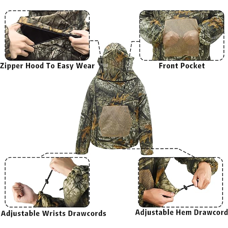 Pesca Apicoltura Felpa con cap - Hunting And Camping In Jungle recensione e prezzo