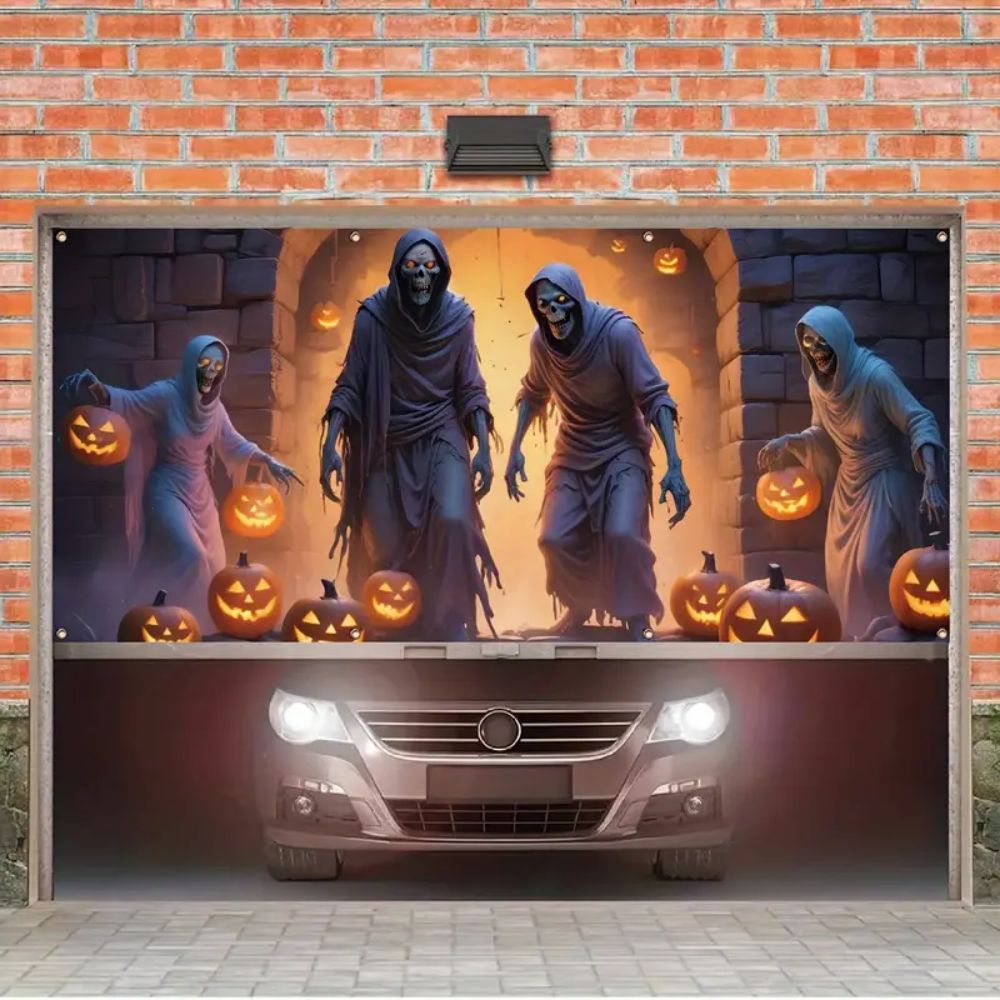 VIKAMA Halloween Garage Banner - Hunting Outdoor Background recensione e prezzo