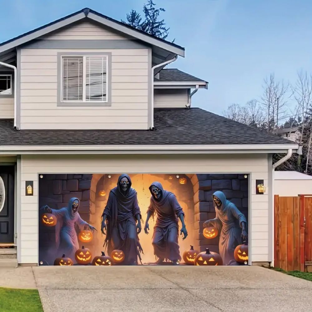 VIKAMA Halloween Garage Banner - Hunting Outdoor Background recensione e prezzo