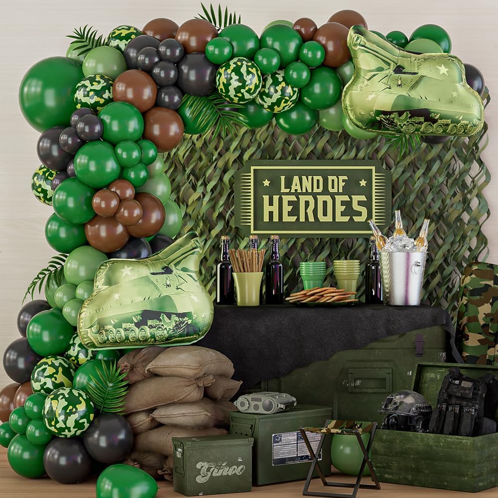 115/119pcs Kit ghirlanda di pa - Hunting And Camping In Jungle recensione e prezzo